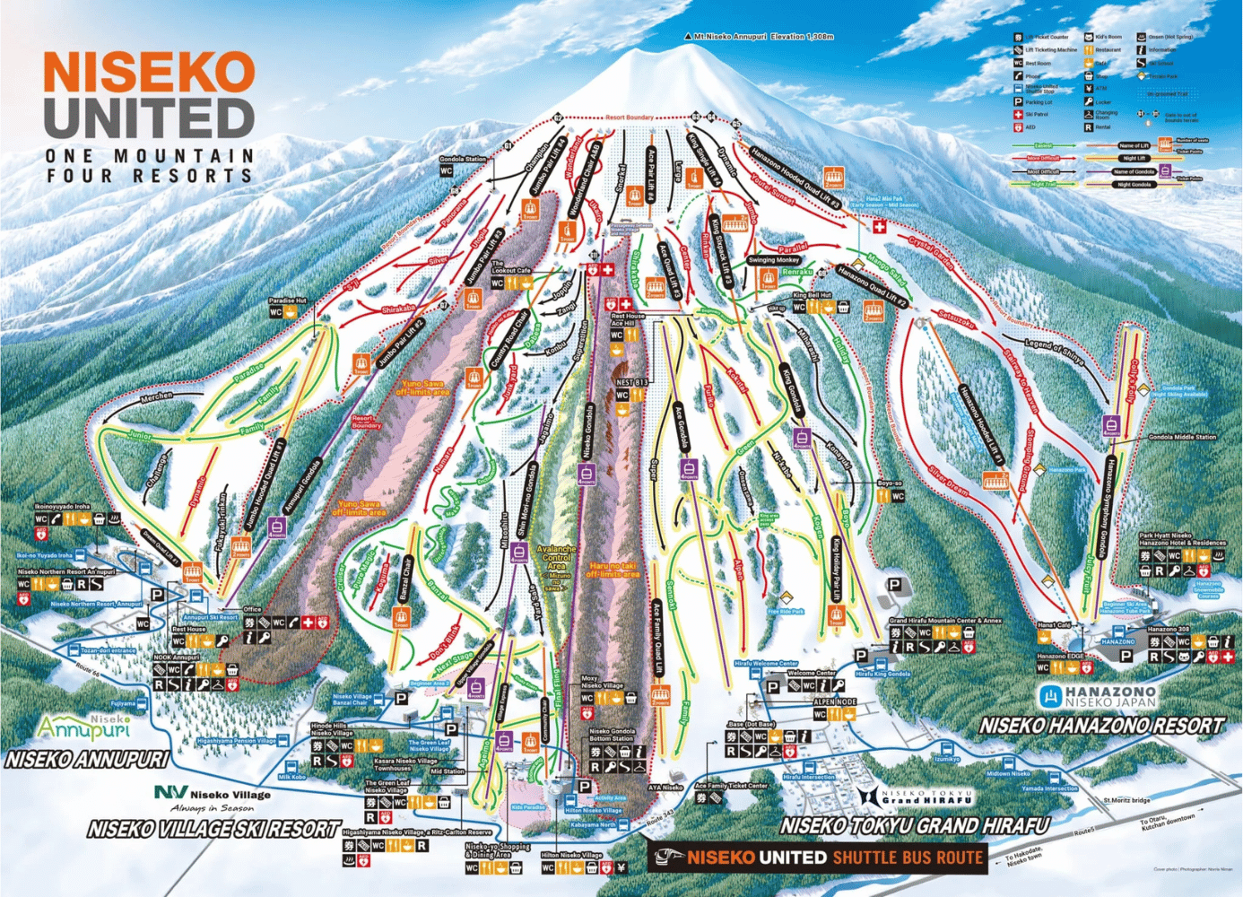Niseko United Trail Map